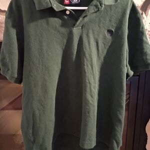 Chaps Men's Green Polo Shirt